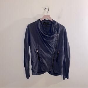 ZARA side zip moto style jacket S